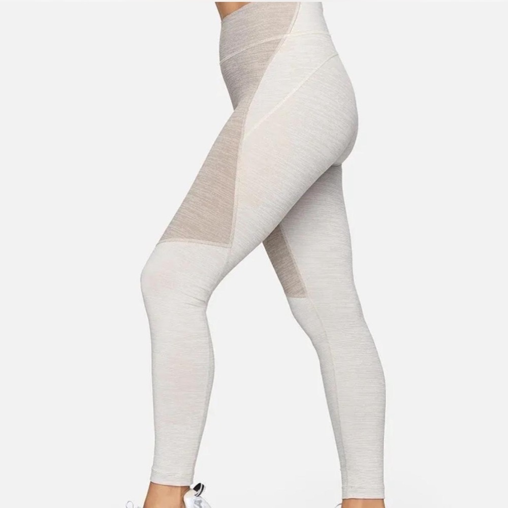 Outdoor Voices TechSweat 7/8 Leggings High Rise Colorblock Coyote XS
